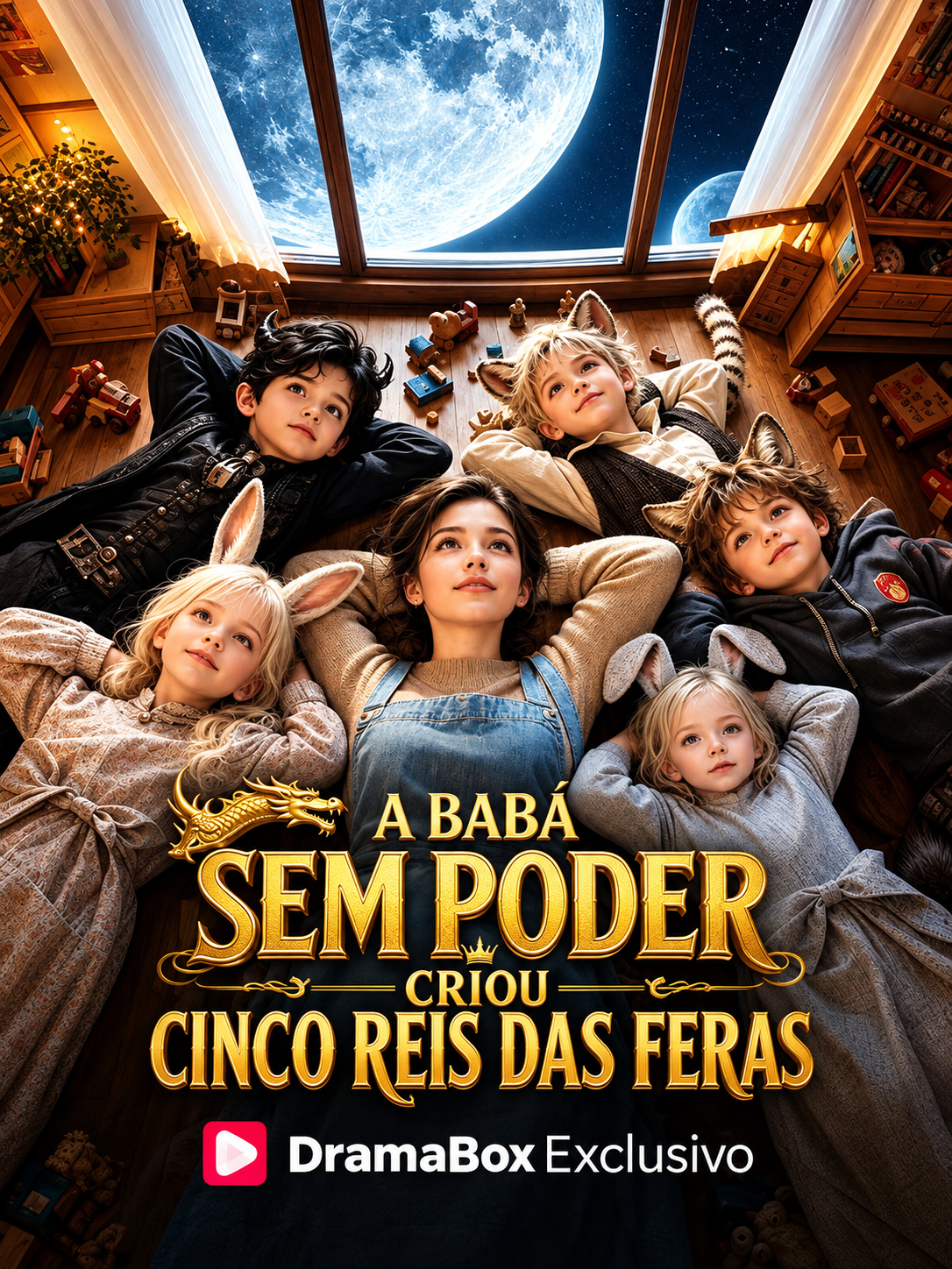 A Babá Sem Poder Criou Cinco Reis das Feras
