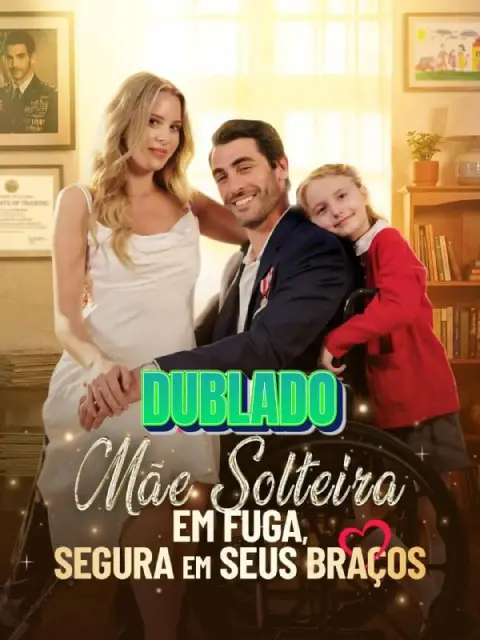 Mãe solteira em fuga, segura em seus braços